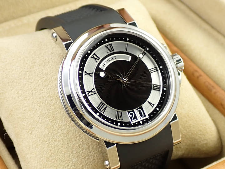 ブレゲ マリーン ラージデイト Ref.5817ST/92/5V8 ブラック文字盤 美品 HCH25L76