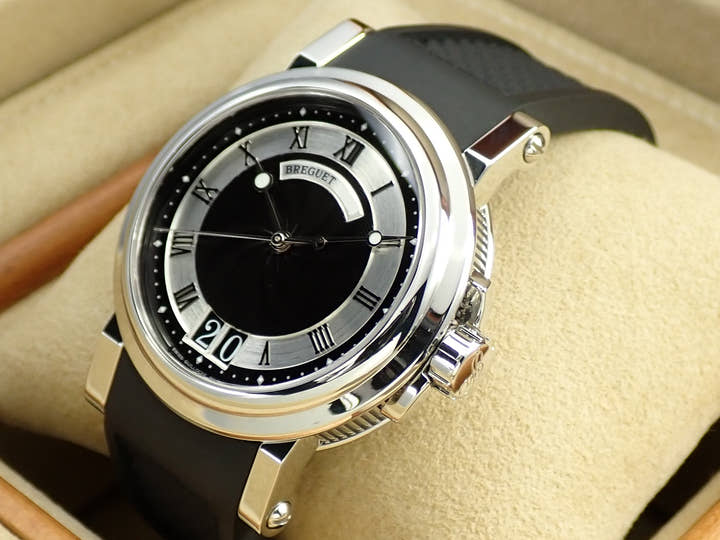 ブレゲ マリーン ラージデイト Ref.5817ST/92/5V8 ブラック文字盤 美品 HCH25L76