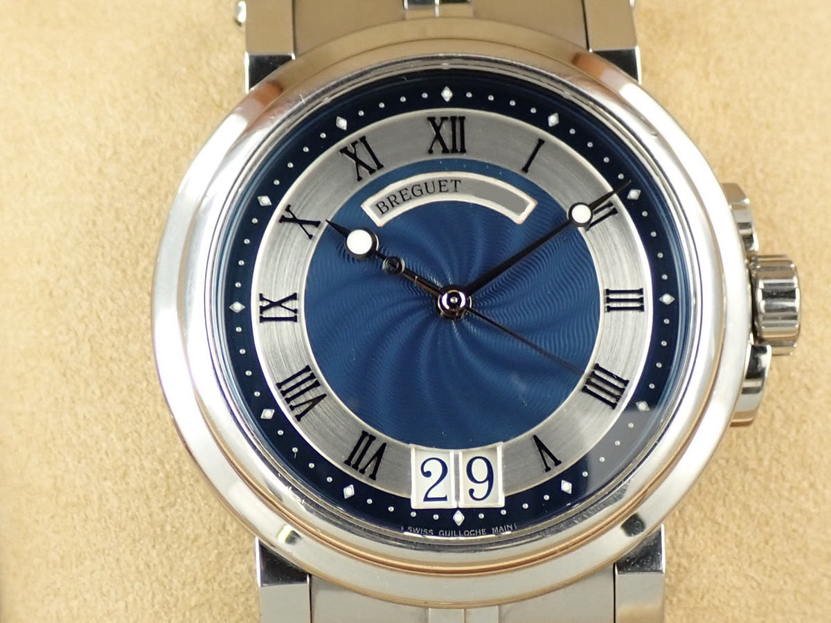 ブレゲ マリーンII ラージデイト Ref.5817ST/Y2/SV0 ブルー文字盤 中古 8L45AR5R