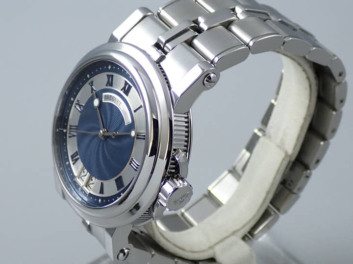 Breguet Marine II Large Date Ref.5817ST/Y2/SV0 Blue Dial Used S7S2509V
