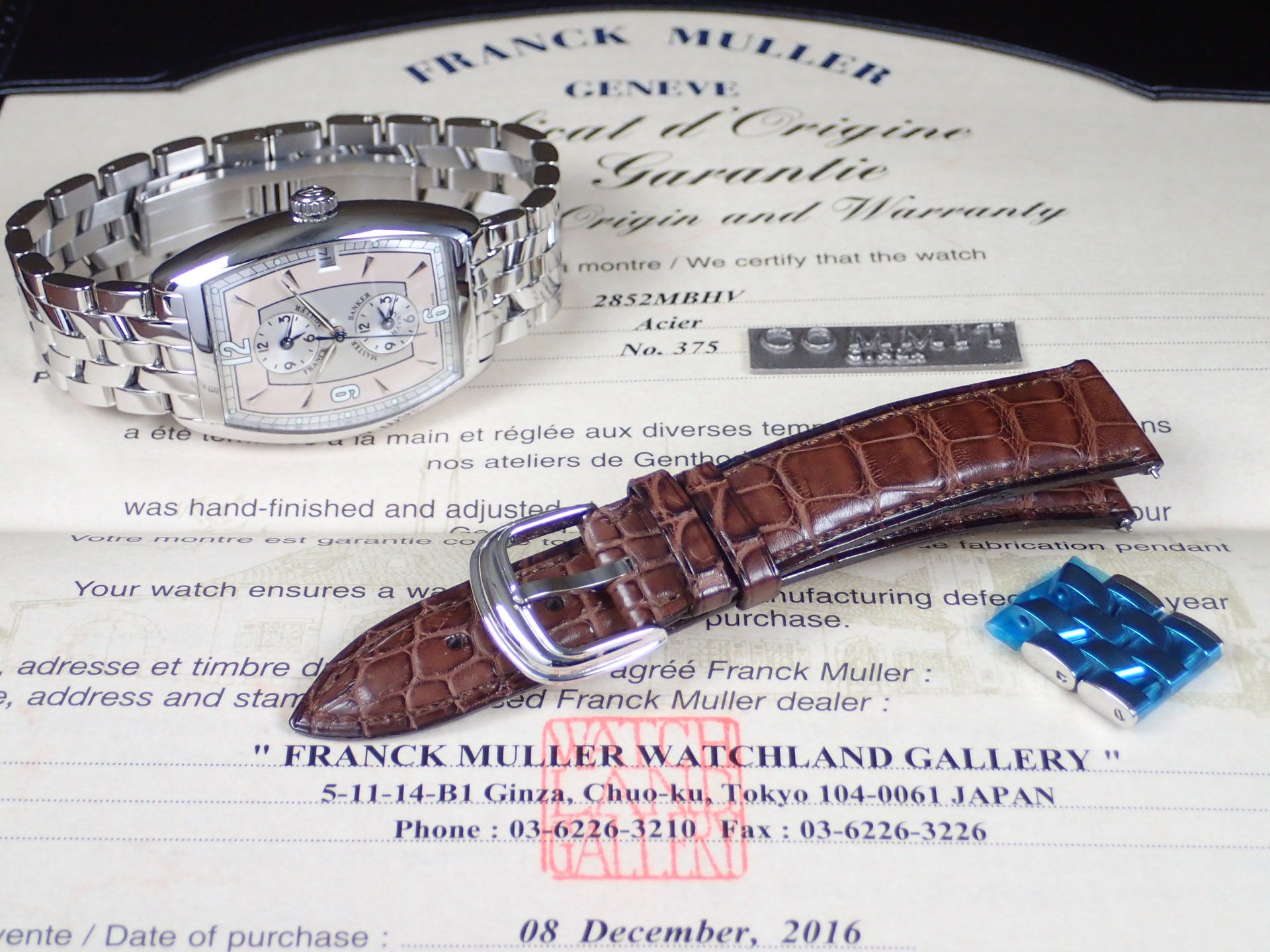 Franck Muller Tonneau Curvex Master Bunker Havana Ref.2852MBHV