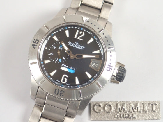 ジャガールクルト マスターコンプレッサー ダイビング GMT TITANIUM Q187T170 1500本限定モデル