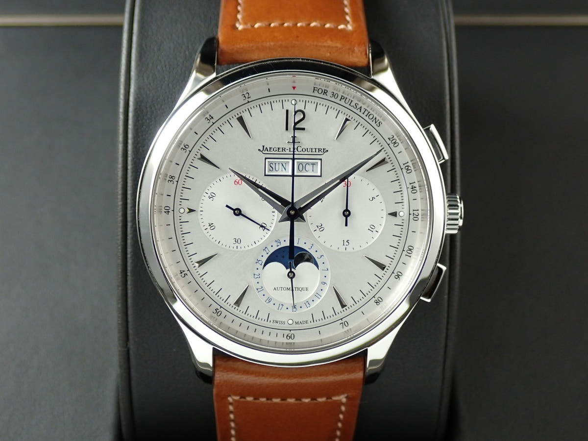 ジャガールクルト マスターコントロール クロノグラフカレンダー Ref.Q4138420 シルバー文字盤 中古 3103CY55