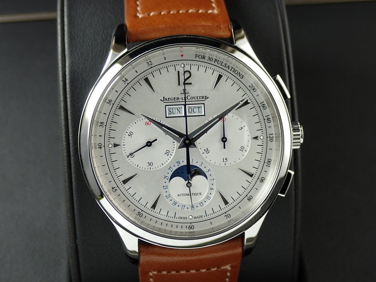 ジャガールクルト マスターコントロール クロノグラフカレンダー Ref.Q4138420 シルバー文字盤 中古 3103CY55