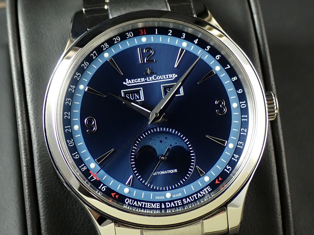 ジャガールクルト マスター コントロール カレンダー Ref.Q4148480 ブルー文字盤 美品 W9V42FPW