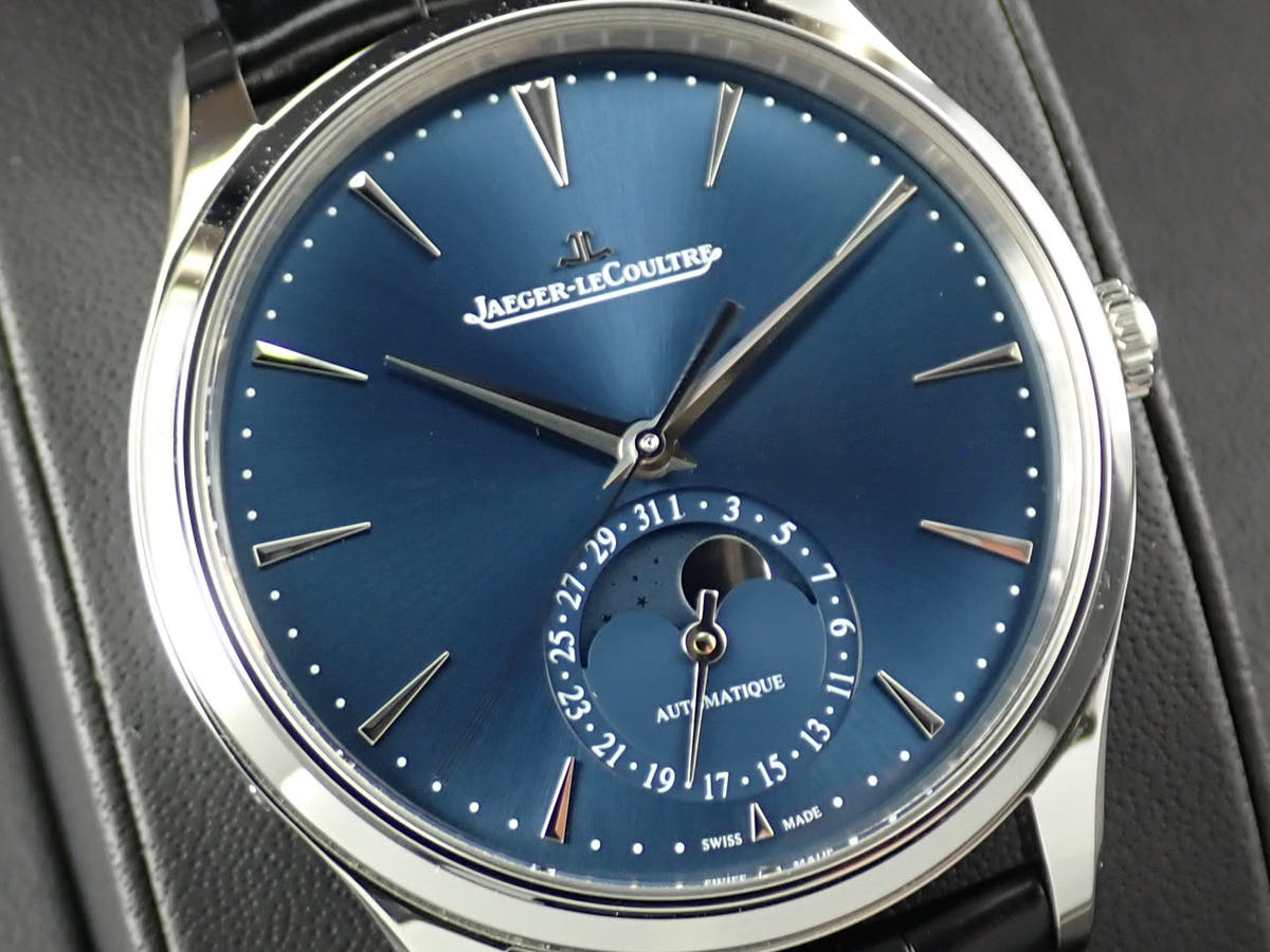 Jaeger-LeCoultre Master Ultra Slim Moon Ref.Q1368480 Blue Dial Very Good Condition JUA33141