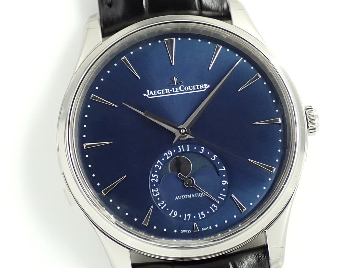 ジャガールクルト マスター ウルトラスリム ムーン Ref.Q1368480 ブルー文字盤 未使用 3JFH4182