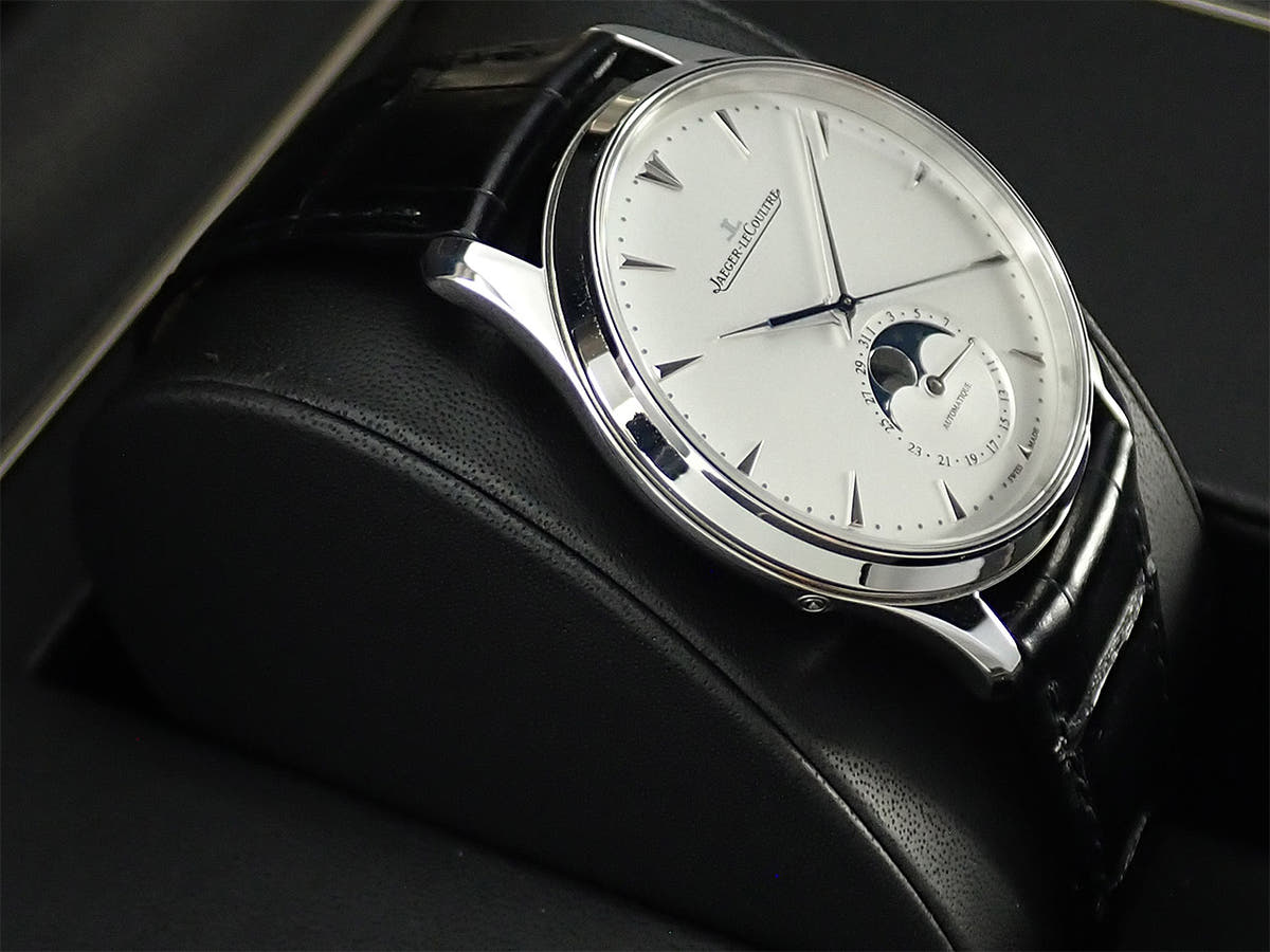 Jaeger-LeCoultre Master Ultra Thin Moon Ref.Q1368420 Silver Dial Used 27SXHPWK
