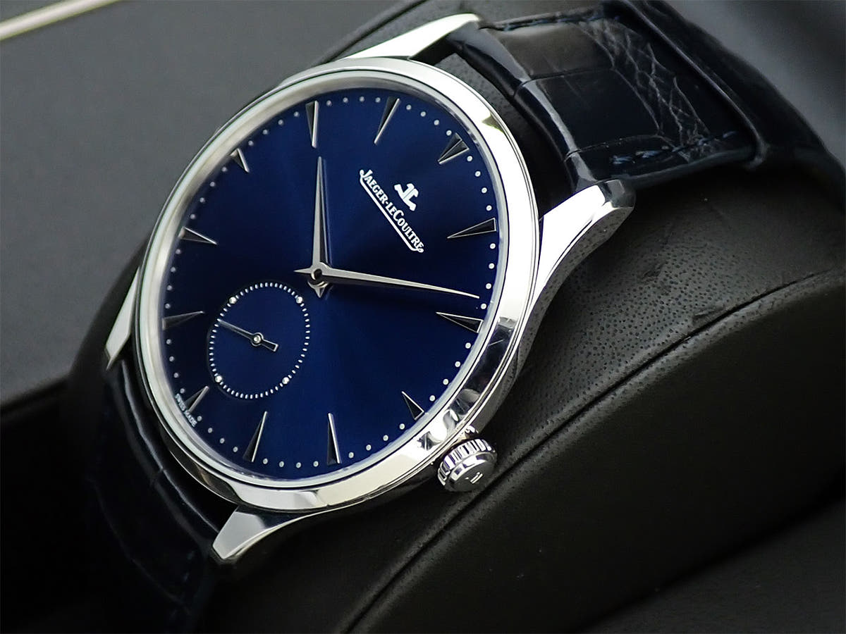 Jaeger-LeCoultre Master Ultra Slim Small Second Ref.Q1358480 Blue Dial Used H38LPTKS