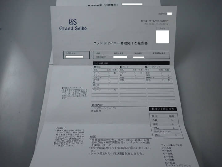 グランドセイコー メカニカル Ref.SBGM227 ブラック文字盤 美品 20586L1P
