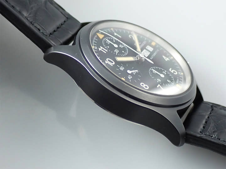 IWC メカニカルフリーガークロノグラフ Ref.IW3705-03 ブラック文字盤 中古 T456RRSK