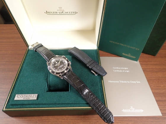 ジャガールクルト メモボックストリビュートトゥディープシー Ref.Q2028440 ブラック文字盤 中古 memobox