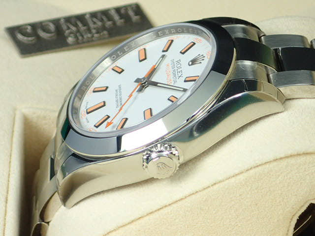 ロレックス ミルガウス Ref.116400 ホワイト文字盤 未使用 milgauss-11