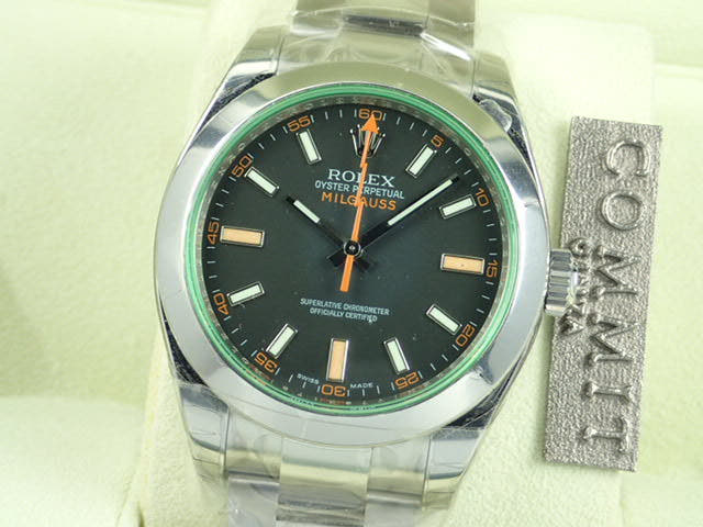 ロレックス ミルガウス Ref.116400GV ブラック文字盤 中古 milgauss-15
