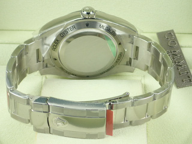 ロレックス ミルガウス グリーンガラス SS Ref.116400GV Serial.V（2008年頃）