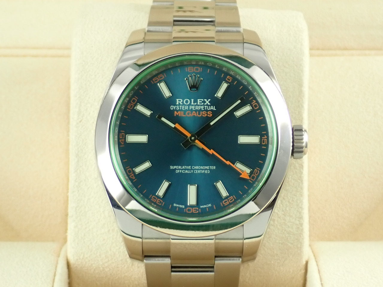 Rolex Milgauss Z-BLUE &lt;Warranty box and other items&gt;