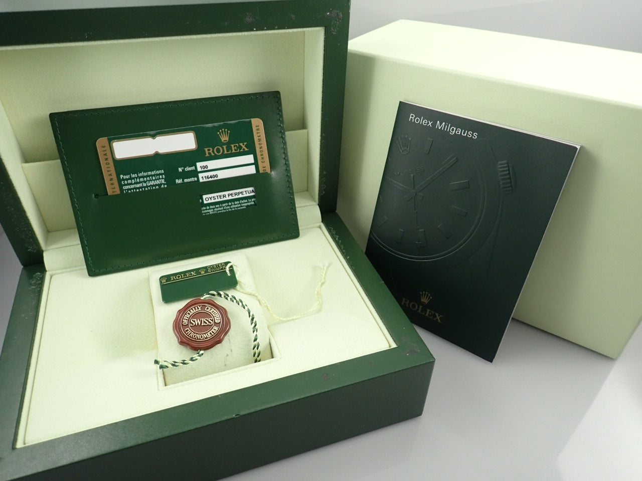 Rolex Milgauss M serial number &lt;Warranty, box, etc.&gt;