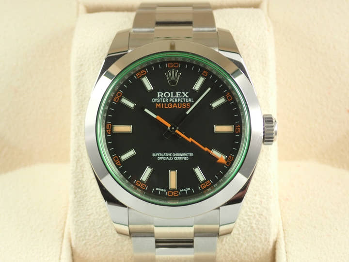 ロレックス ミルガウス Ref.116400GV ステンレススチール ブラック文字盤