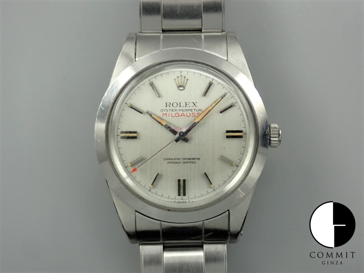 ロレックス ミルガウス Ref.1019 シルバー文字盤 中古 8T150998