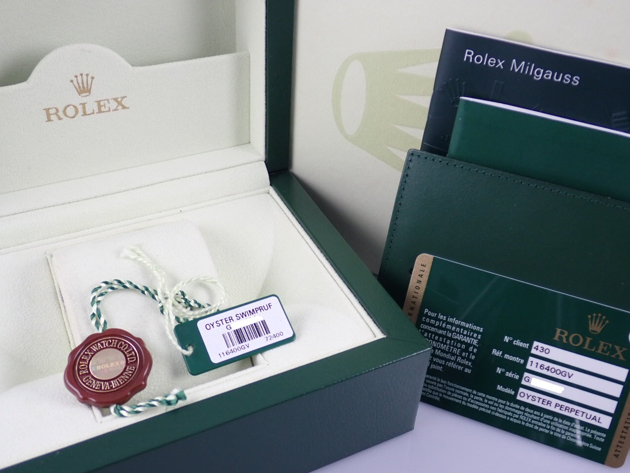 Rolex Milgauss Green Glass G Series