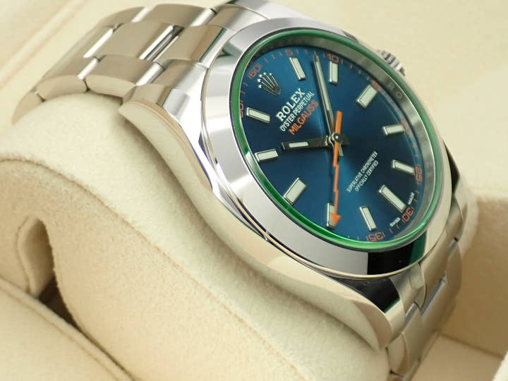 ロレックス ミルガウス Ref.116400GV ステンレススチール Zブルー文字盤