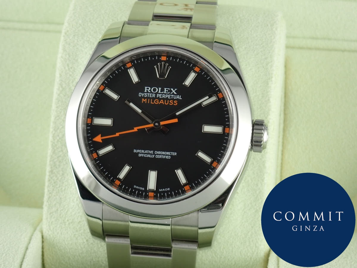 ロレックス ミルガウス Ref.116400 ブラック文字盤 中古 milgauss-19