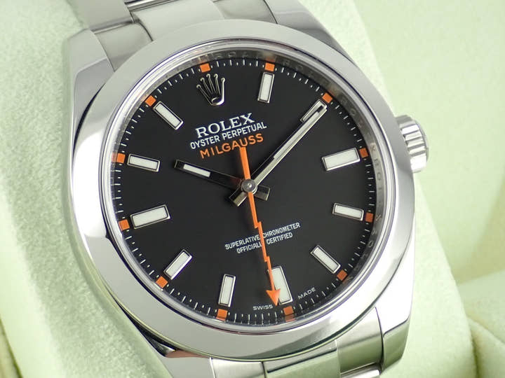 ロレックス ミルガウス Ref.116400 ブラック文字盤 中古 milgauss-19