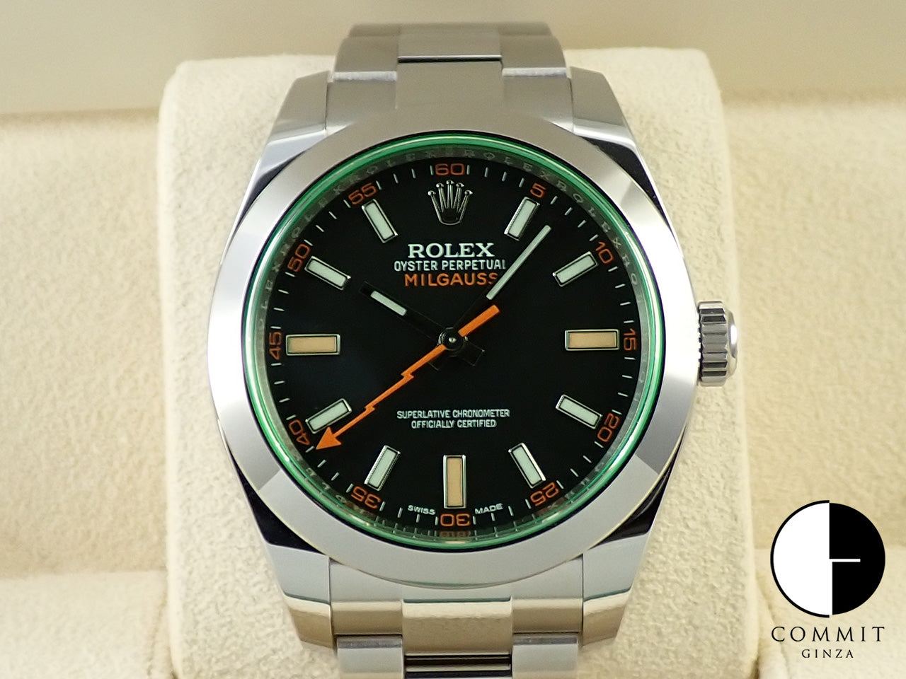 Rolex Milgauss Ref.116400GV SS Black Dial