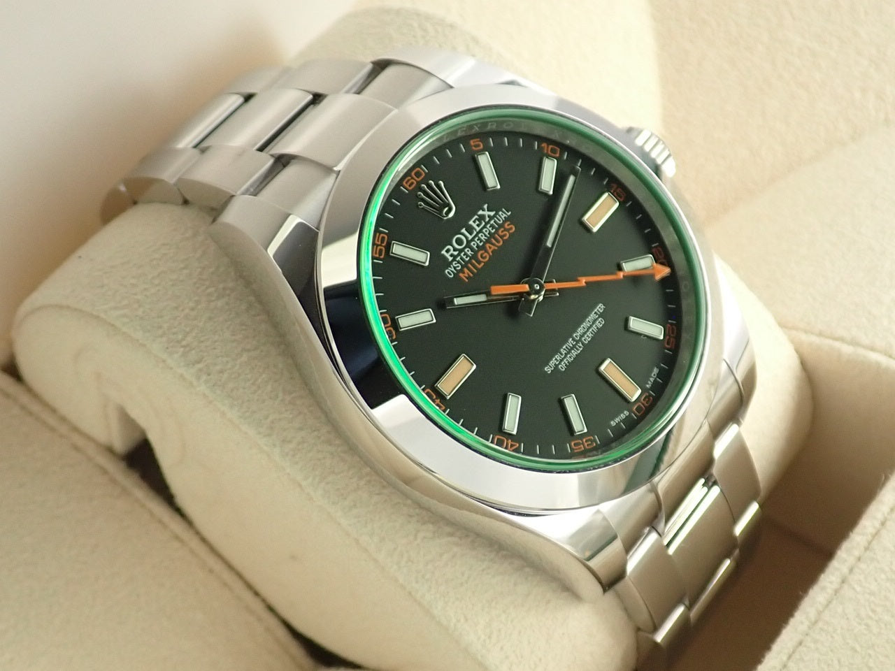 Rolex Milgauss Ref.116400GV SS Black Dial