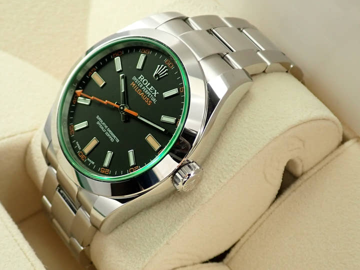 Rolex Milgauss Ref. 116400GV Stainless Steel Black Dial