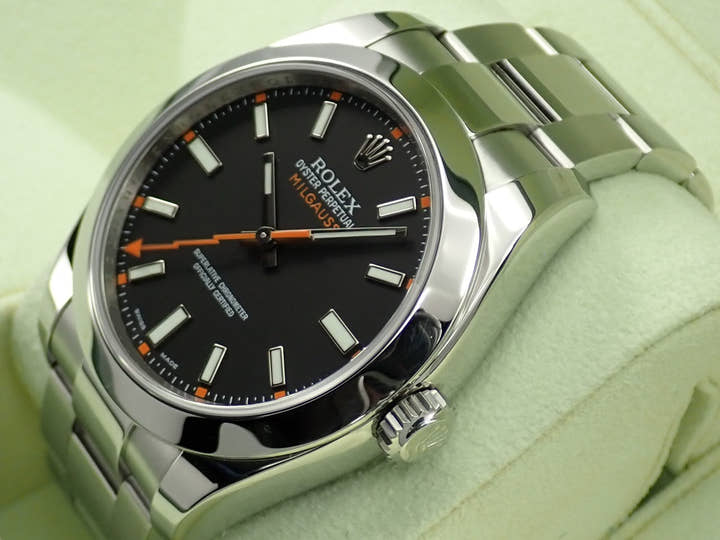 ロレックス ミルガウス Ref.116400 ステンレススチール ブラック文字盤