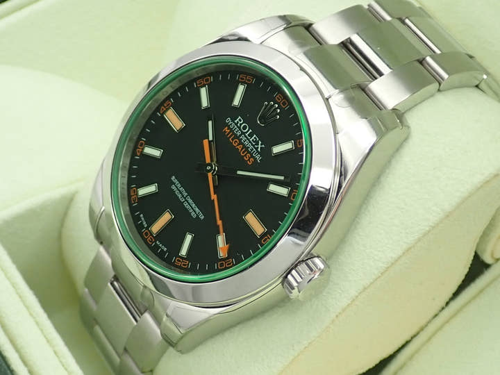 ロレックス ミルガウス Ref.116400GV ステンレススチール ブラック文字盤