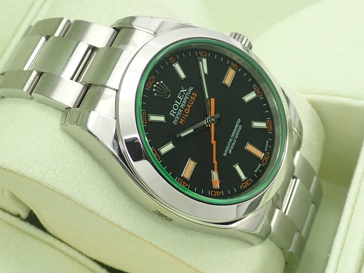ロレックス ミルガウス Ref.116400GV ステンレススチール ブラック文字盤