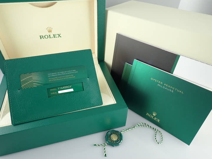 Rolex Milgauss Ref.116400GV Z Blue Dial Used milgauss-20