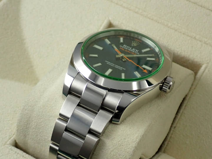 ロレックス ミルガウス Ref.116400GV ステンレススチール Zブルー文字盤