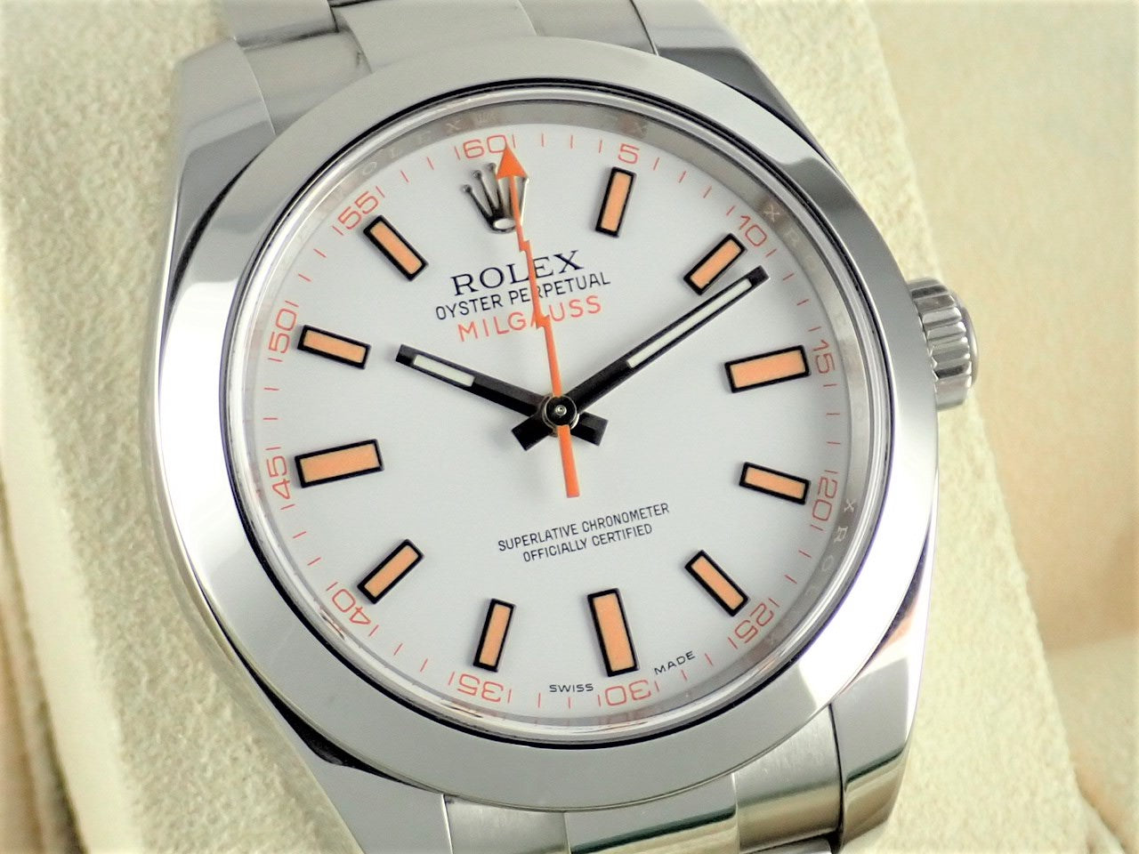 Rolex Milgauss White Dial Random Like New &lt;Warranty, Box, etc.&gt;