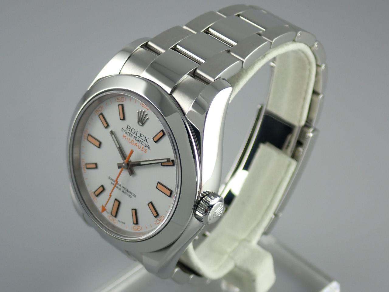 Rolex Milgauss White Dial Random Like New &lt;Warranty, Box, etc.&gt;