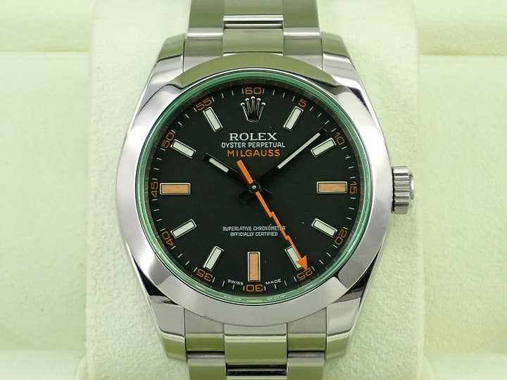 ロレックス ミルガウス Ref.116400GV ステンレススチール ブラック文字盤