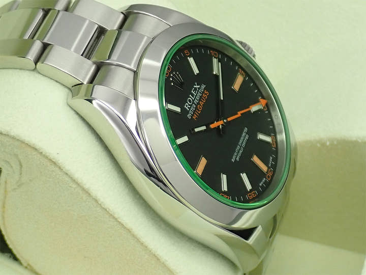 ロレックス ミルガウス Ref.116400GV ステンレススチール ブラック文字盤