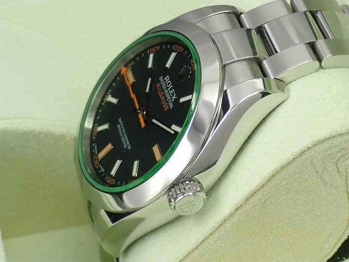 ロレックス ミルガウス Ref.116400GV ステンレススチール ブラック文字盤