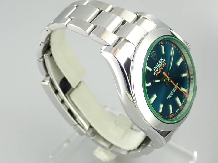 ロレックス ミルガウス Ref.116400GV Zブルー文字盤 美品 milgauss-23