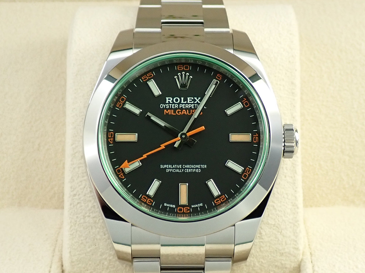 Rolex Milgauss Ref.116400GV SS Black Dial