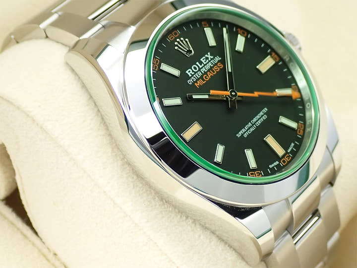 ロレックス ミルガウス Ref.116400GV ステンレススチール ブラック文字盤