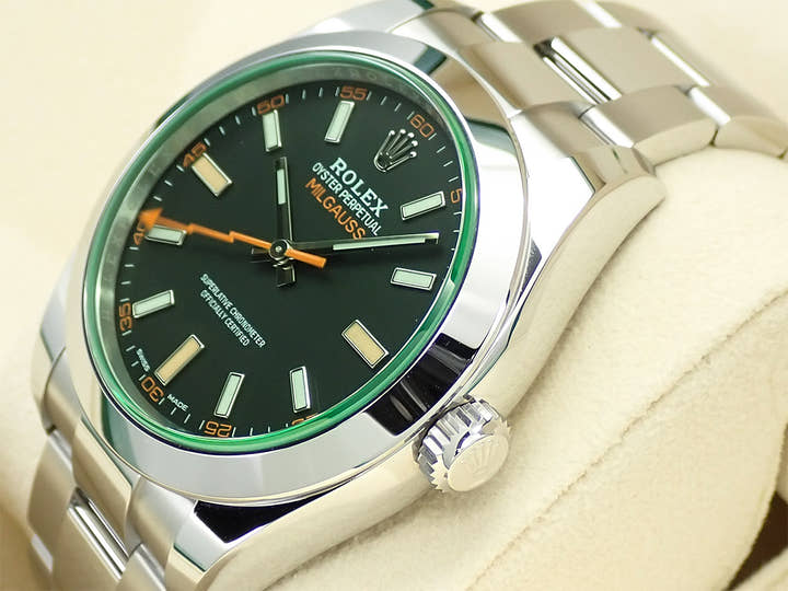 ロレックス ミルガウス Ref.116400GV ステンレススチール ブラック文字盤