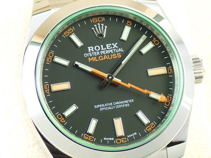 ロレックス ミルガウス Ref.116400GV ステンレススチール ブラック文字盤