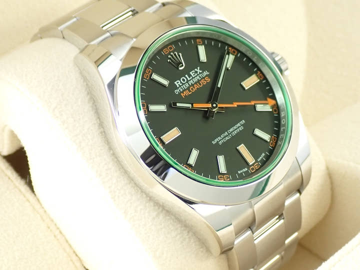 ロレックス ミルガウス Ref.116400GV ステンレススチール ブラック文字盤