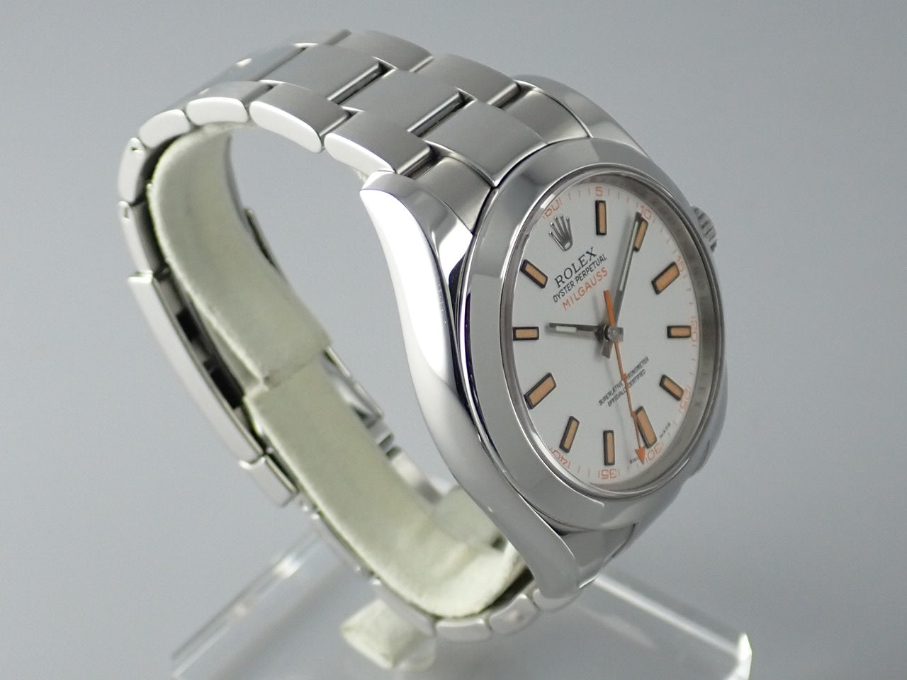 Rolex Milgauss S/S White Dial M Series &lt;Warranty, Box, Tag&gt;