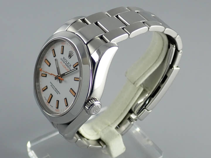 ロレックス ミルガウス Ref.116400 ホワイト文字盤 中古 milgauss-25
