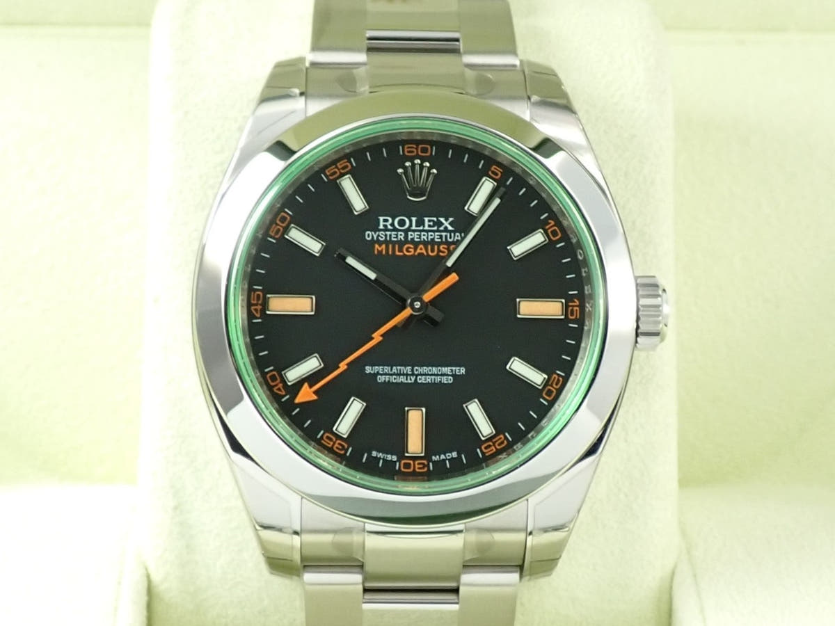 ロレックス ミルガウス Ref.116400GV ブラック文字盤 デッドストック X5MXFWSP