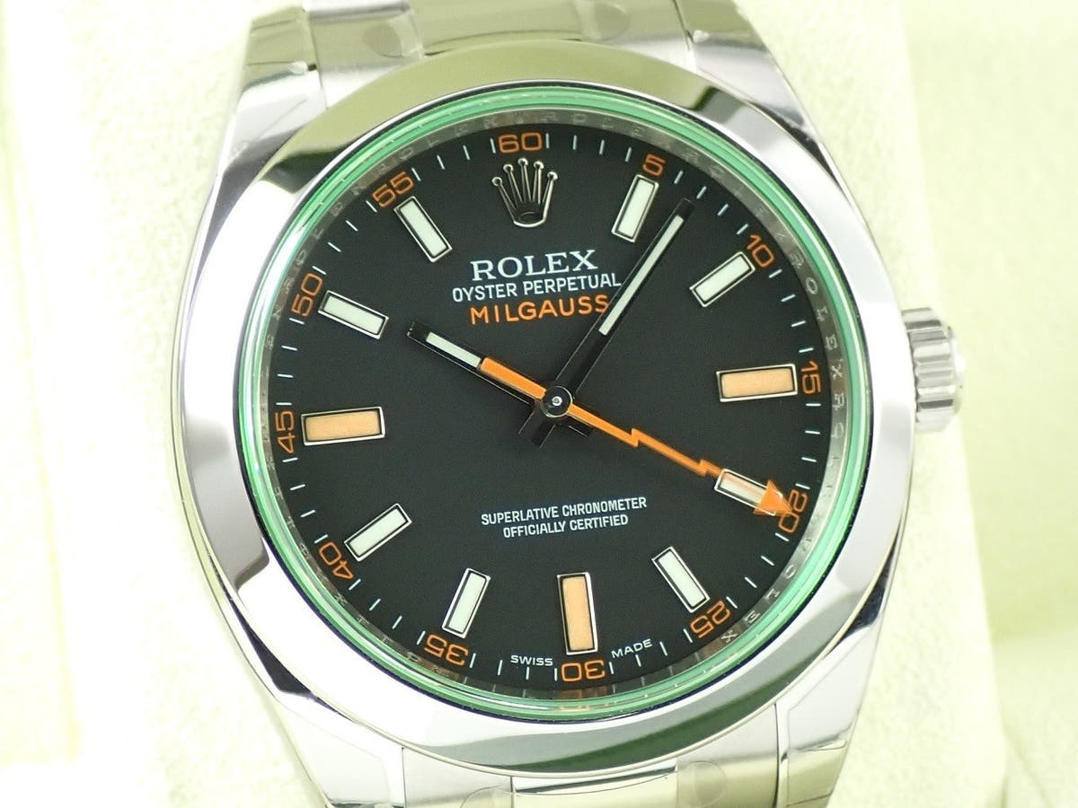 ロレックス ミルガウス Ref.116400GV ブラック文字盤 デッドストック X5MXFWSP